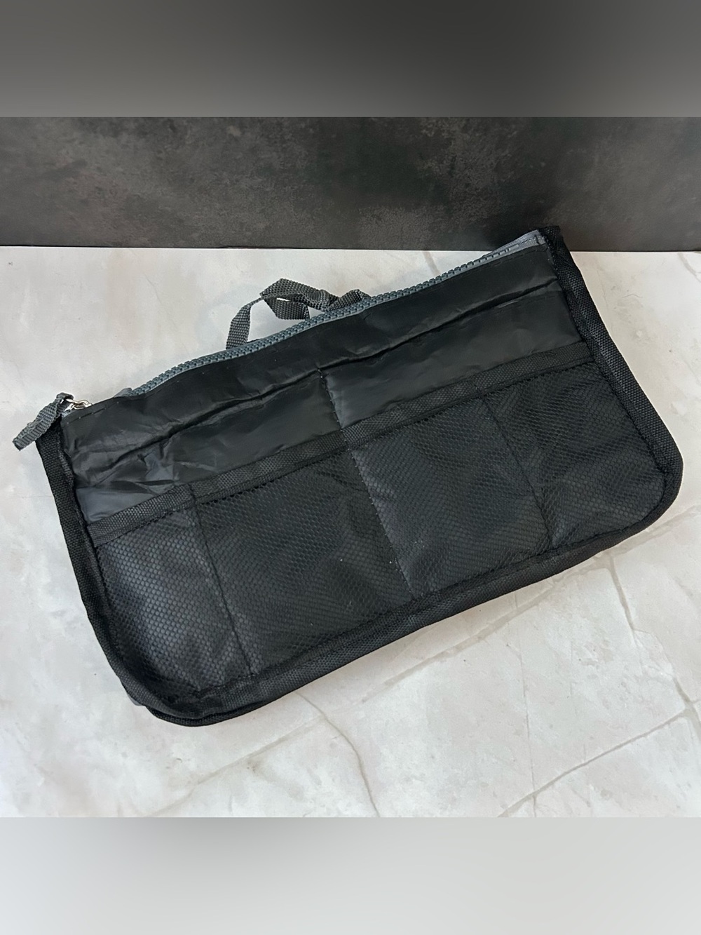 Black Travel Organizer Insert Bag